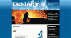 Desktop Screenshot of elszivastechnika.hu